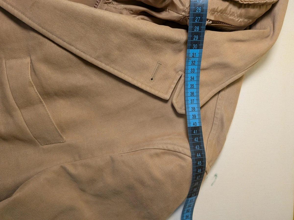 Trench uomo Edoardo Morini Firenze beige con giubbino interno imbottito e chiusura a bottoni