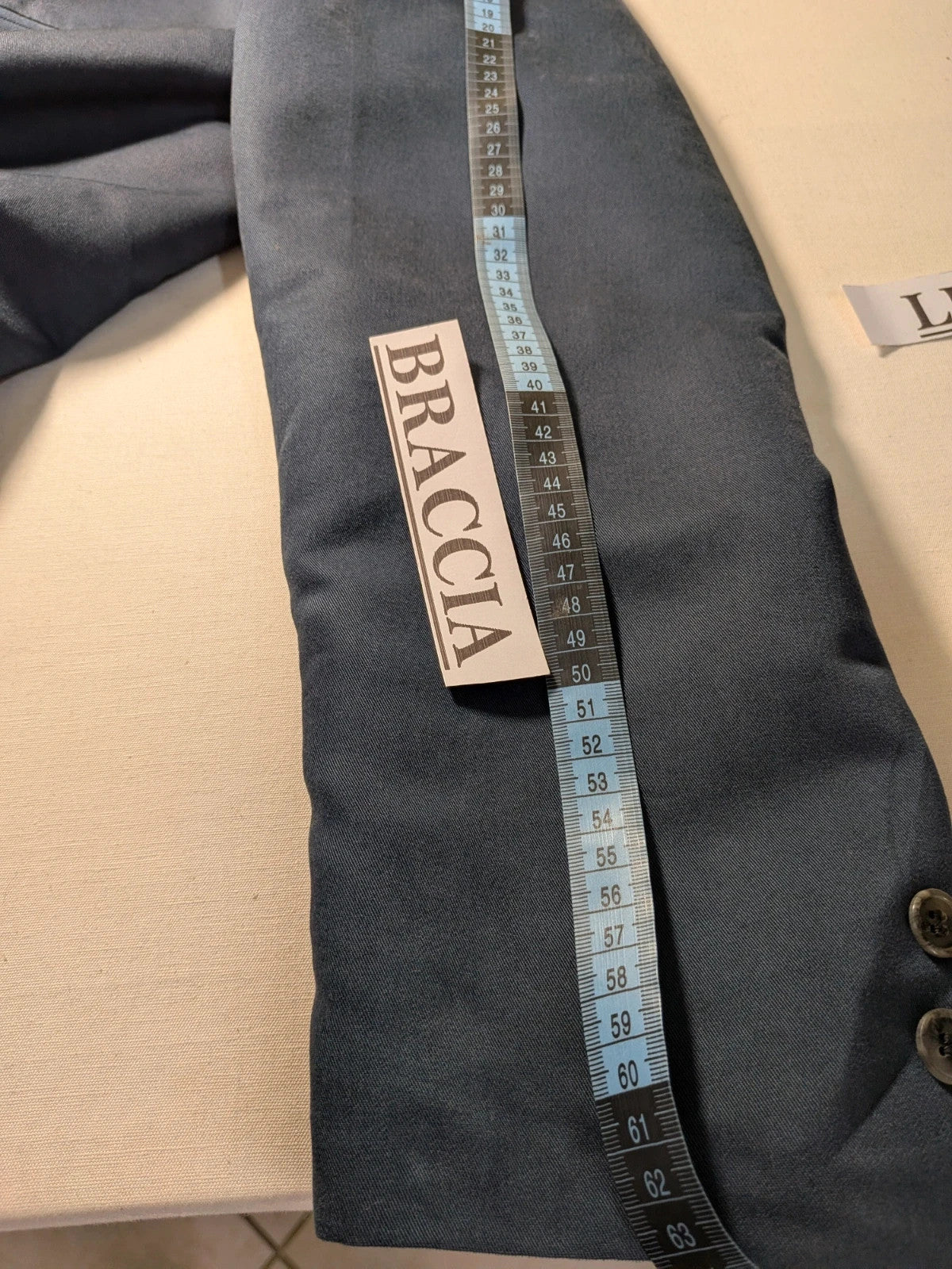 Abito uomo blu navy seta e lana - foto 11