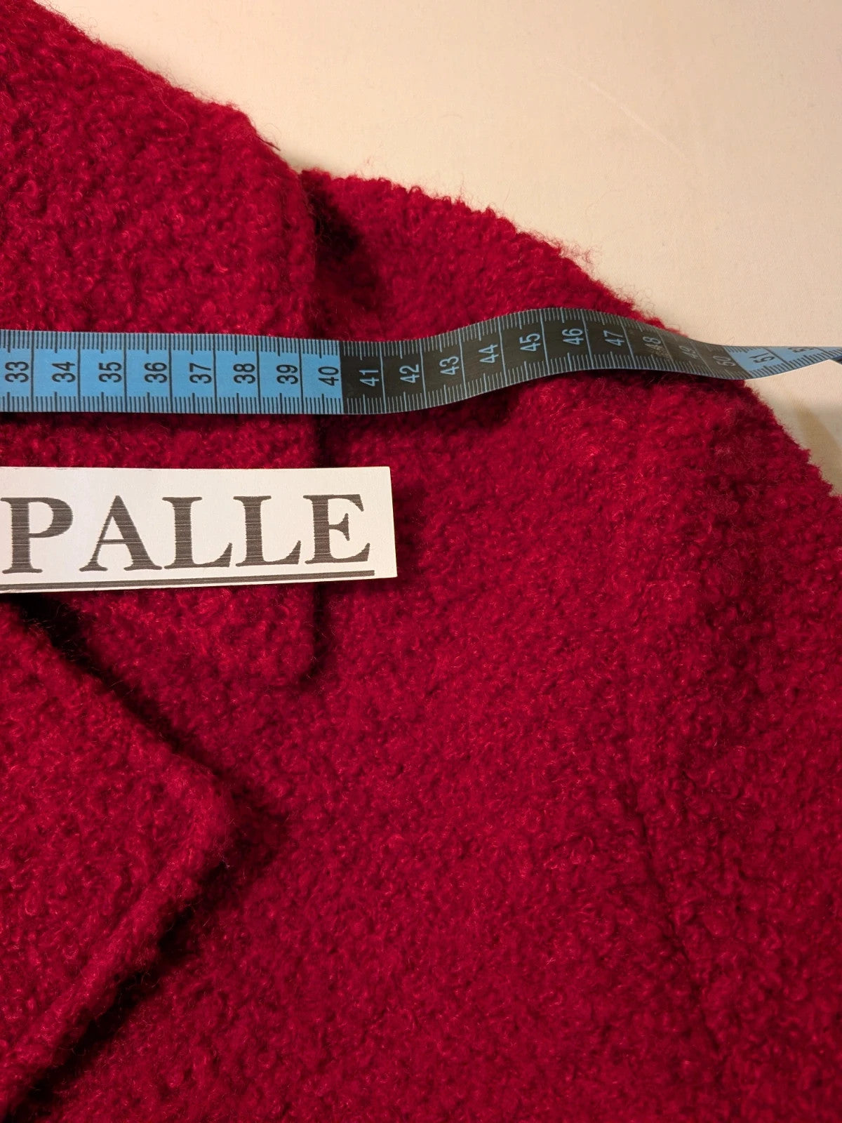 Cappotto donna Cannella bouclé rosso in misto lana