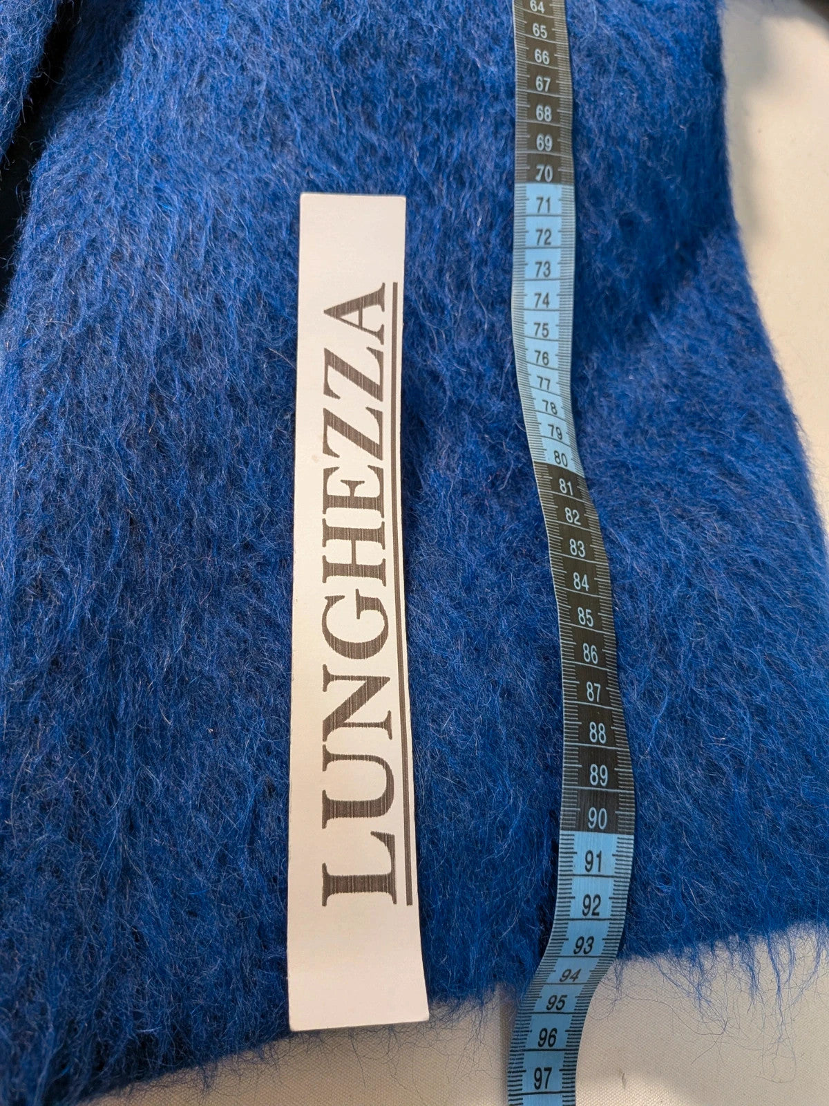 Cappotto donna Marella in lana e mohair blu elettrico