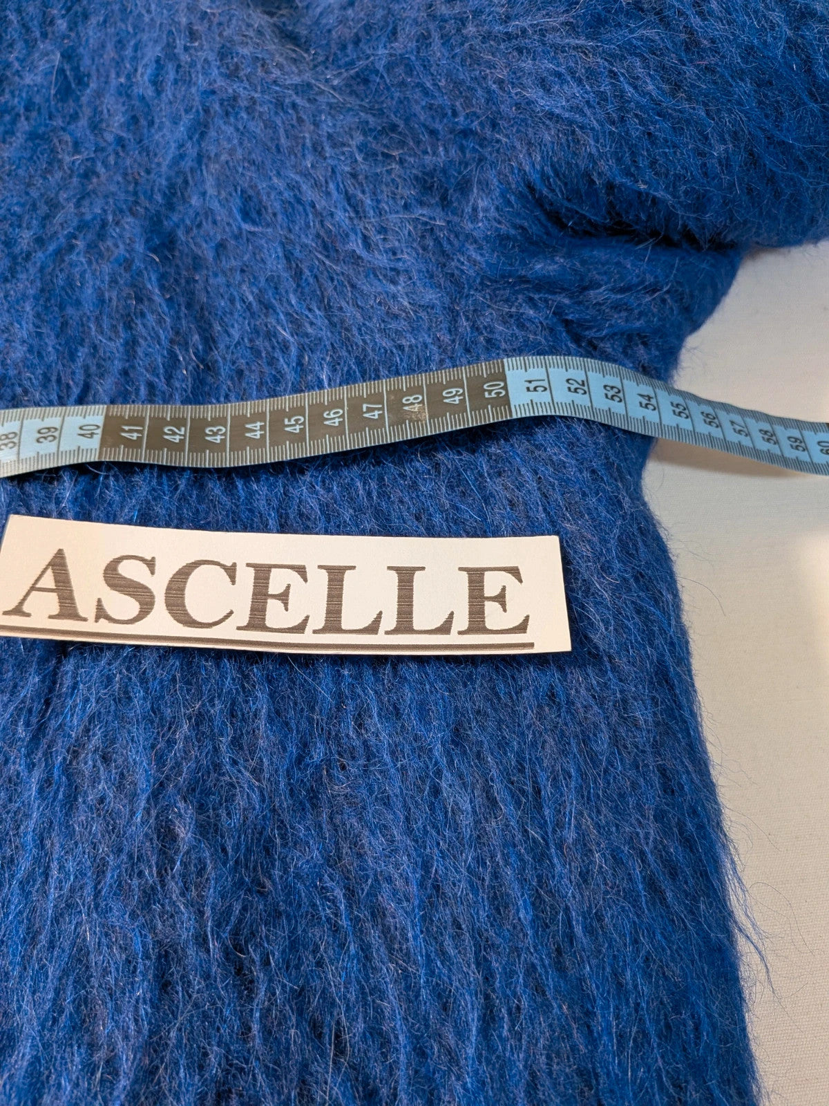 Cappotto donna Marella in lana e mohair blu elettrico