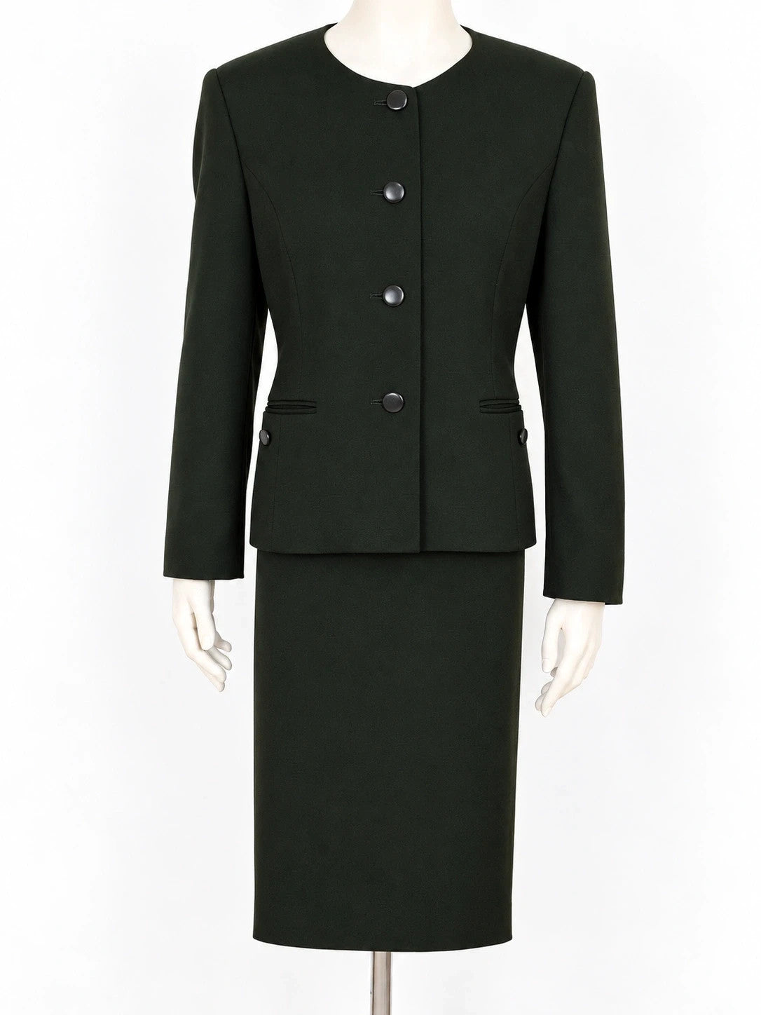 Tailleur donna Persona verde scuro in lana vergine