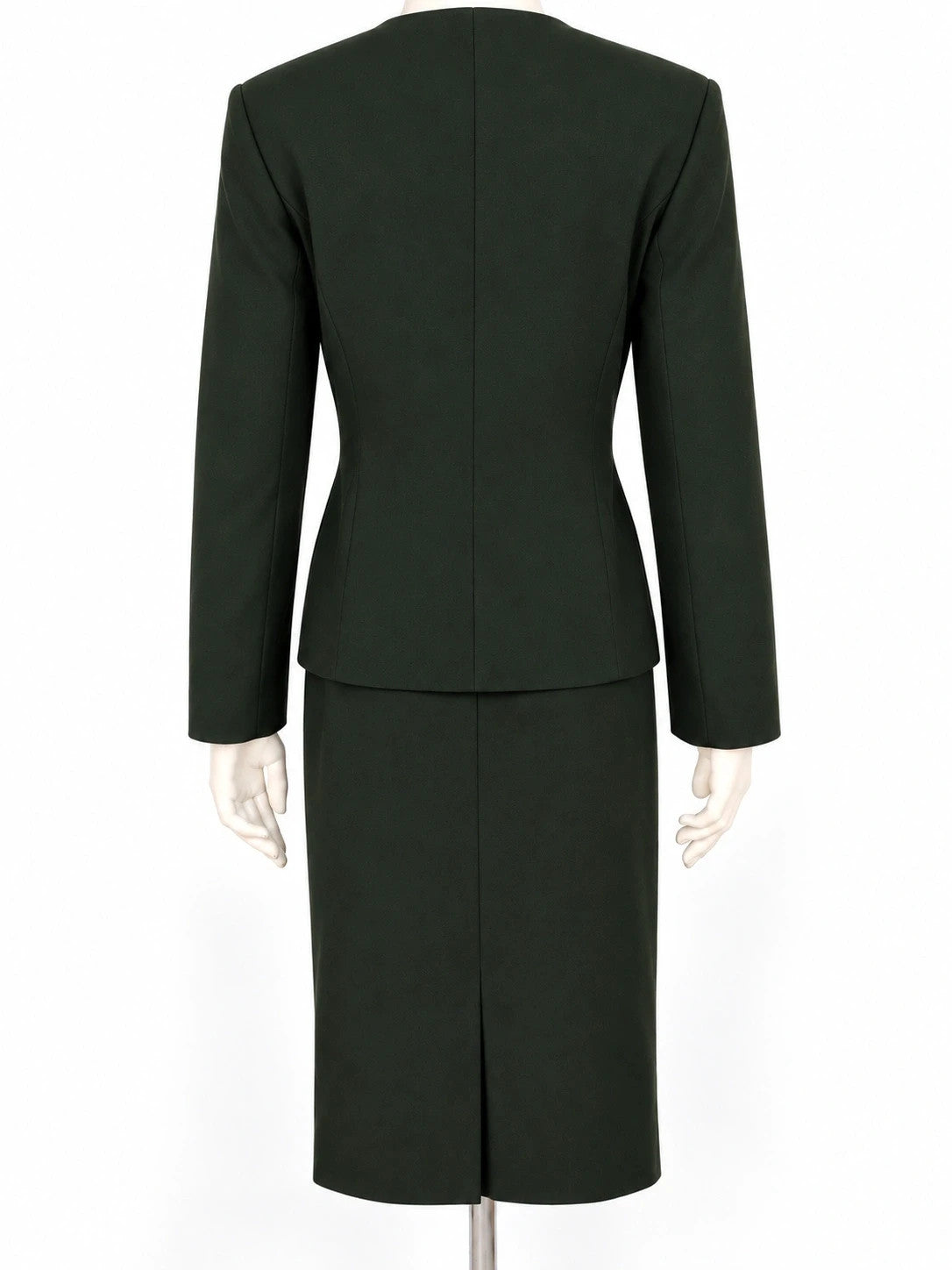 Tailleur donna Persona verde scuro in lana vergine