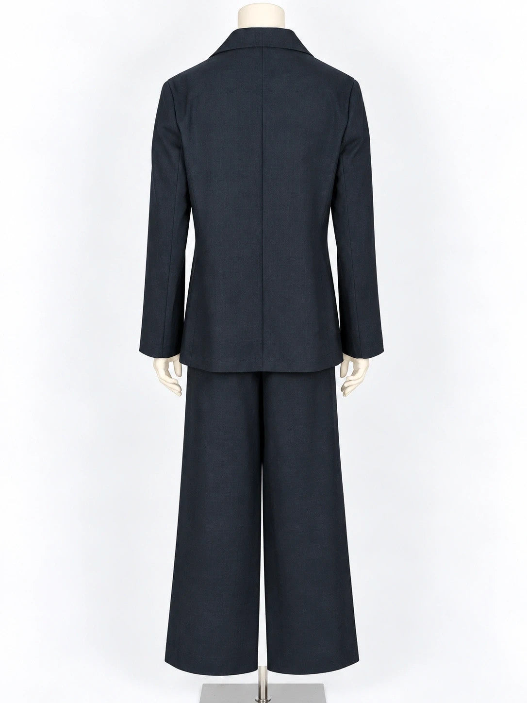 Tailleur donna Shein blu scuro, blazer doppiopetto e pantaloni