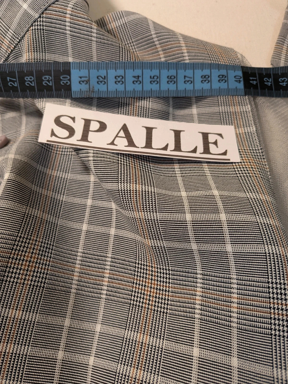 Abito donna Paccio chemisier a quadri tartan grigio con maniche in tulle