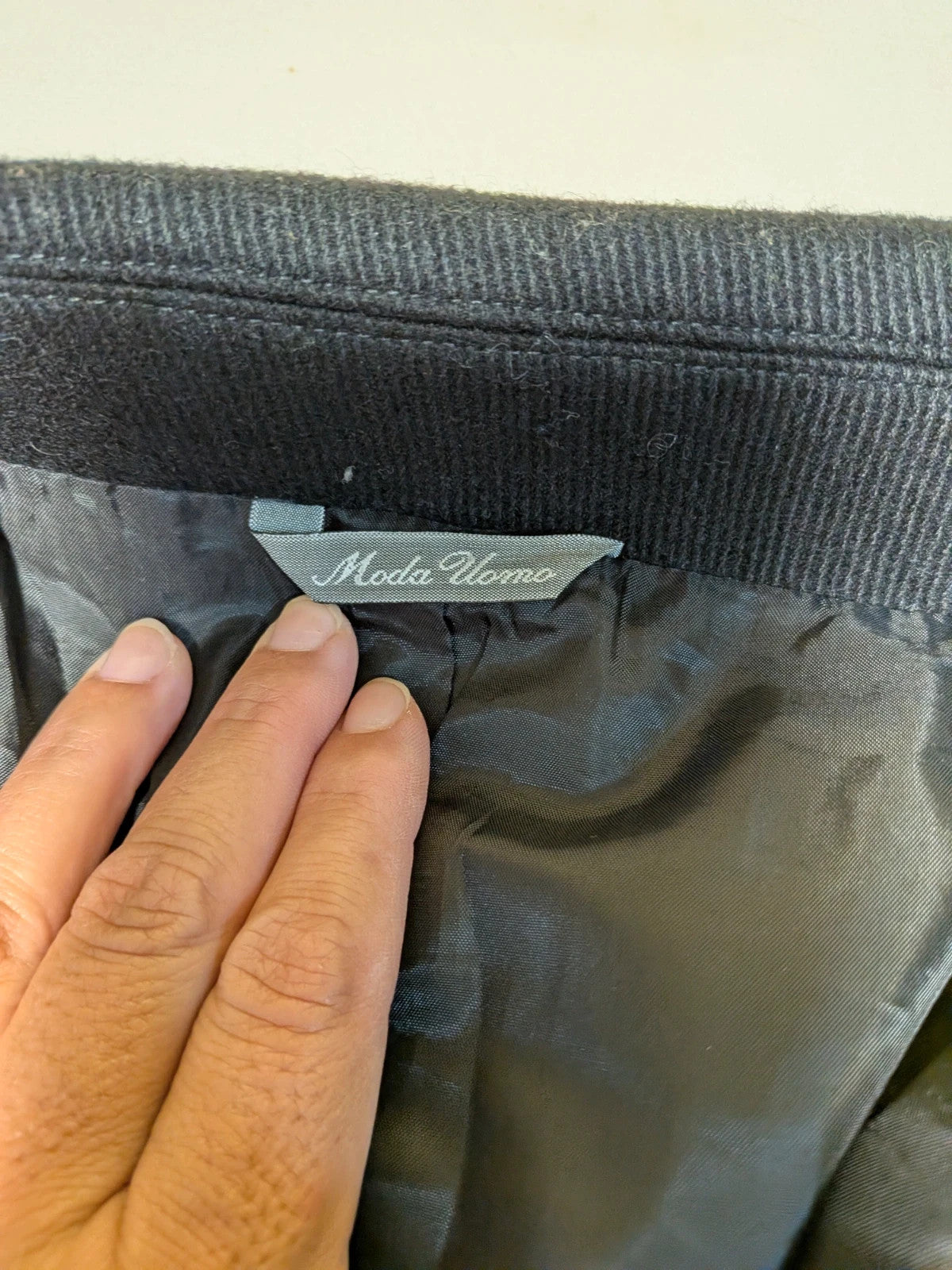 Cappotto uomo Nostar nero in misto lana, tre bottoni