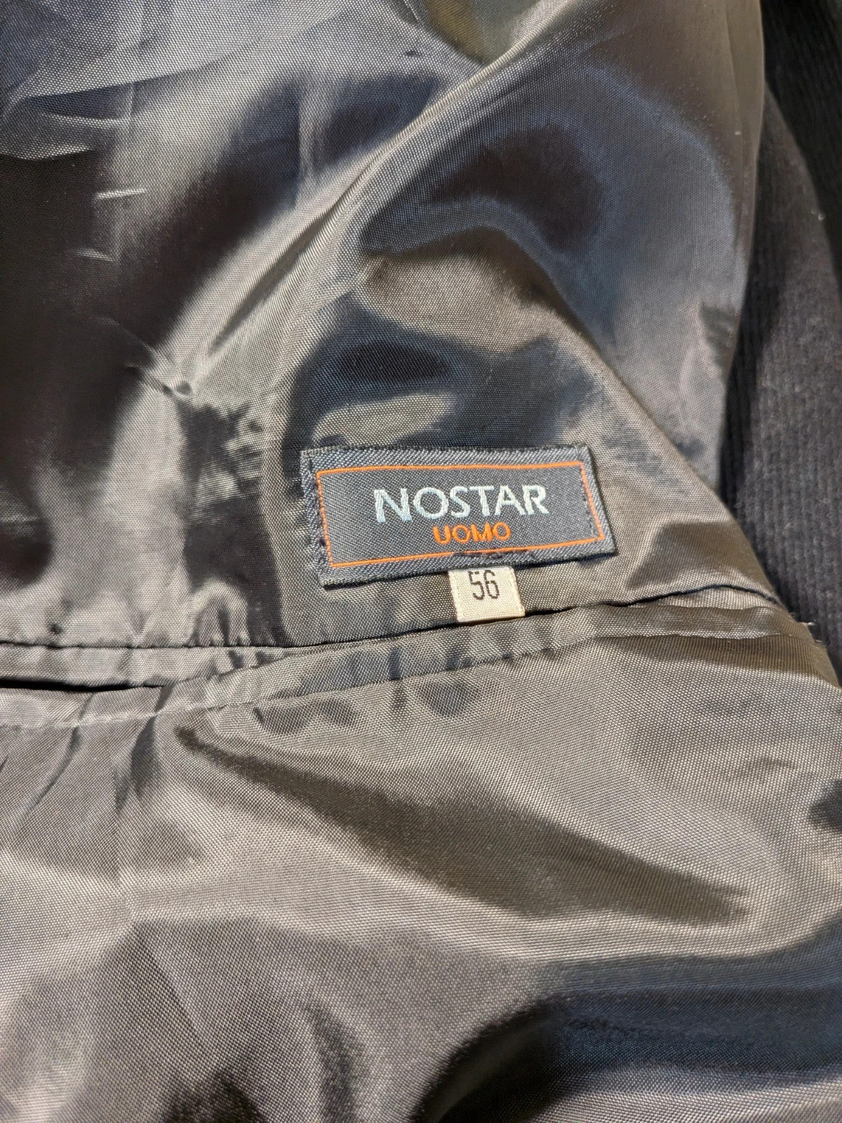 Cappotto uomo Nostar nero in misto lana, tre bottoni