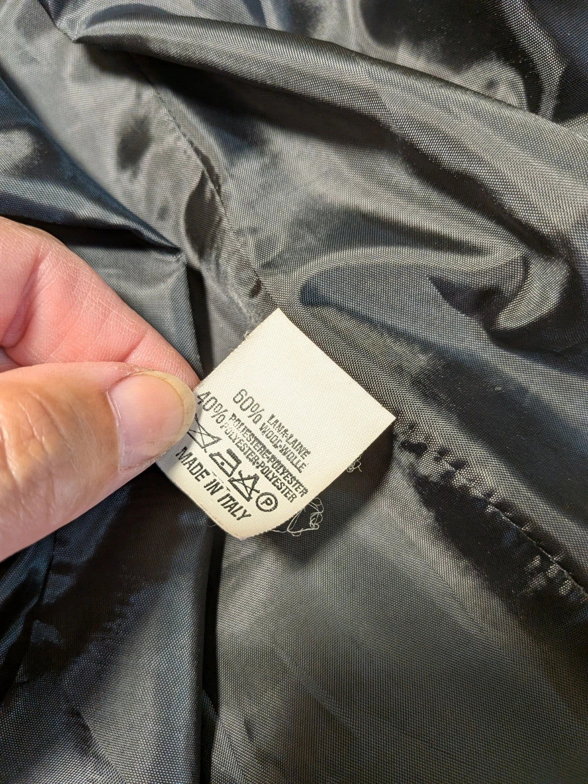 Cappotto uomo Nostar nero in misto lana, tre bottoni
