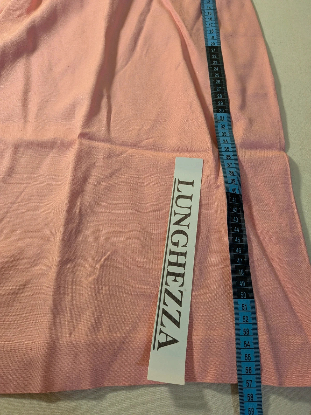 Tailleur donna vintage Anna Gasparri rosa pastello in lino e seta con bottoni dorati
