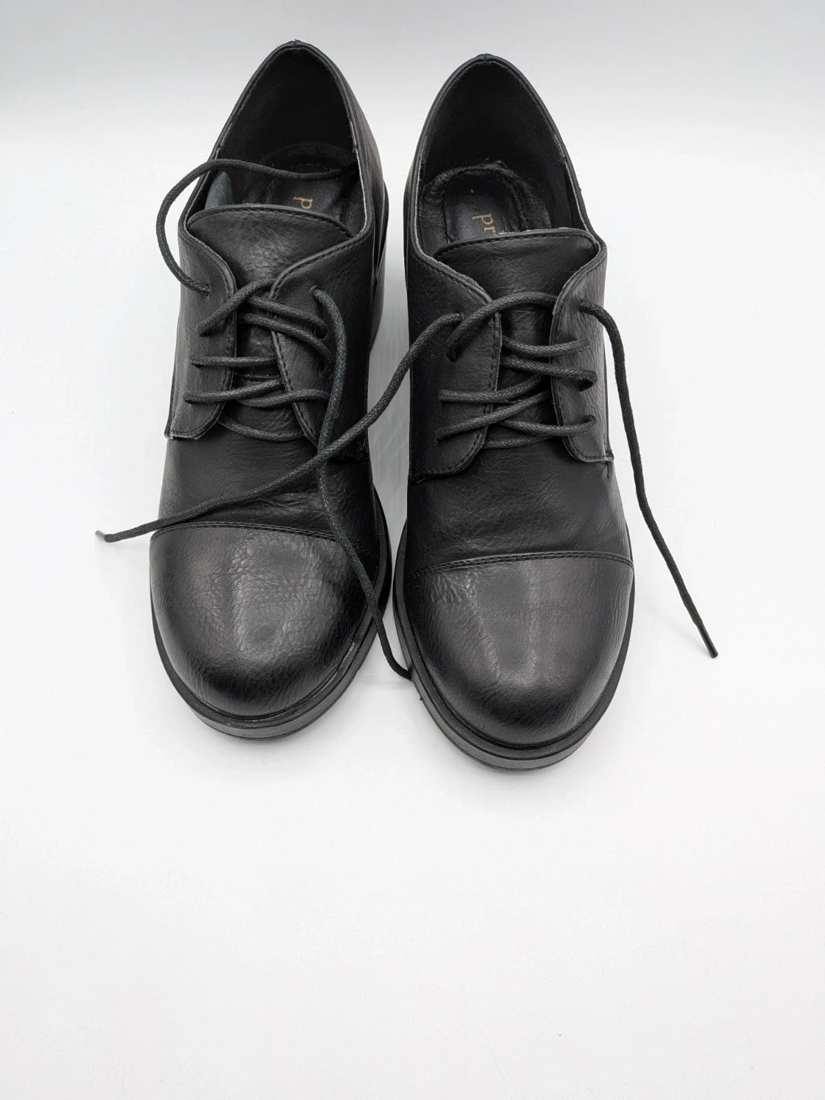 Scarpe stringate donna nere in vera pelle Primadonna Collection
