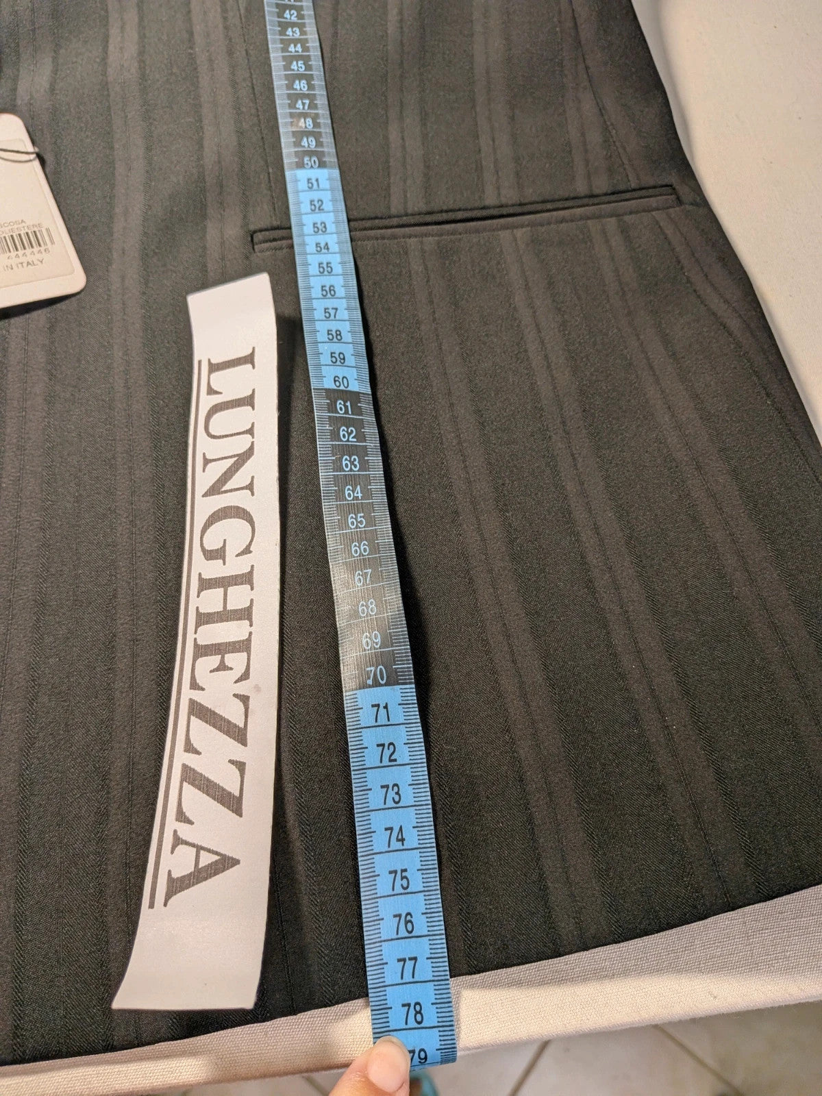 Abito uomo Impronte Digitali gessato grigio - foto 9