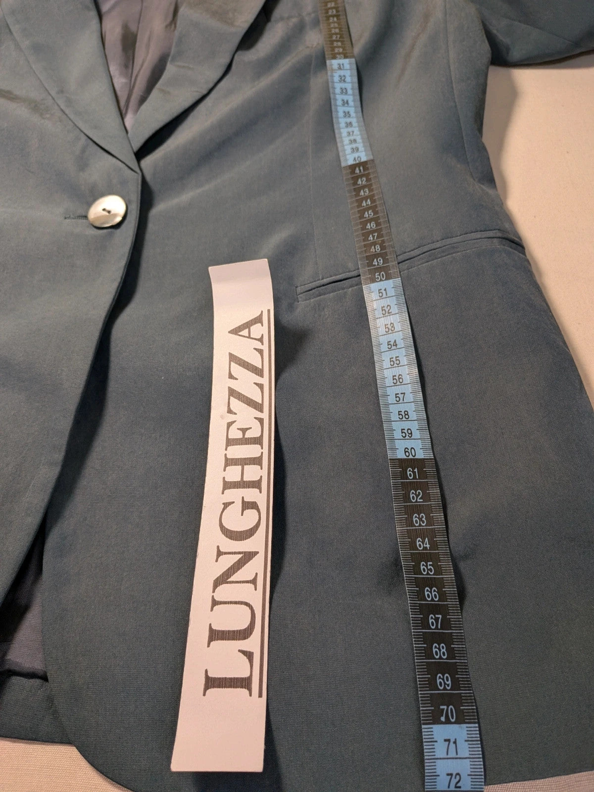 Tailleur donna grigio ottanio con giacca monopetto e gonna a tubino - foto 7