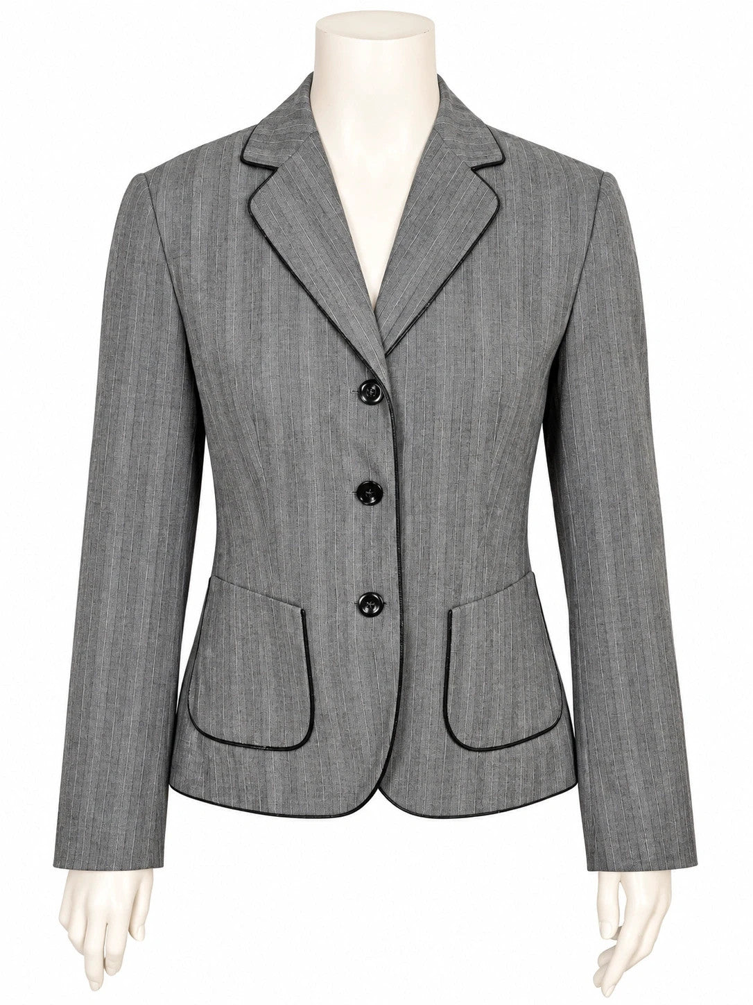 Blazer donna Taifun grigio gessato - foto 1