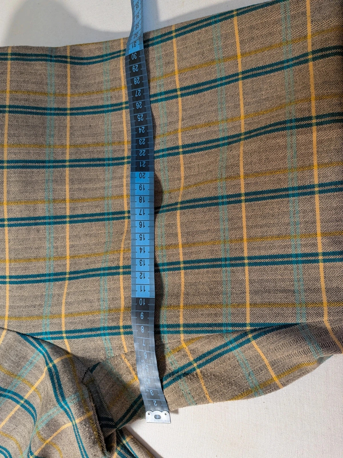 Completo tailleur donna United Colors of Benetton a quadri marrone, verde e senape
