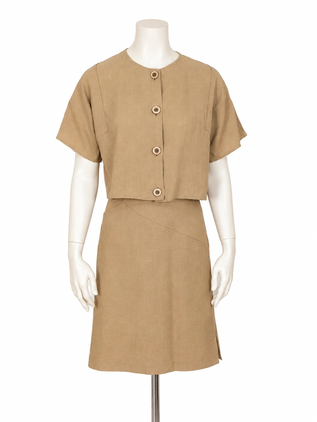 Tailleur donna vintage beige - foto 2