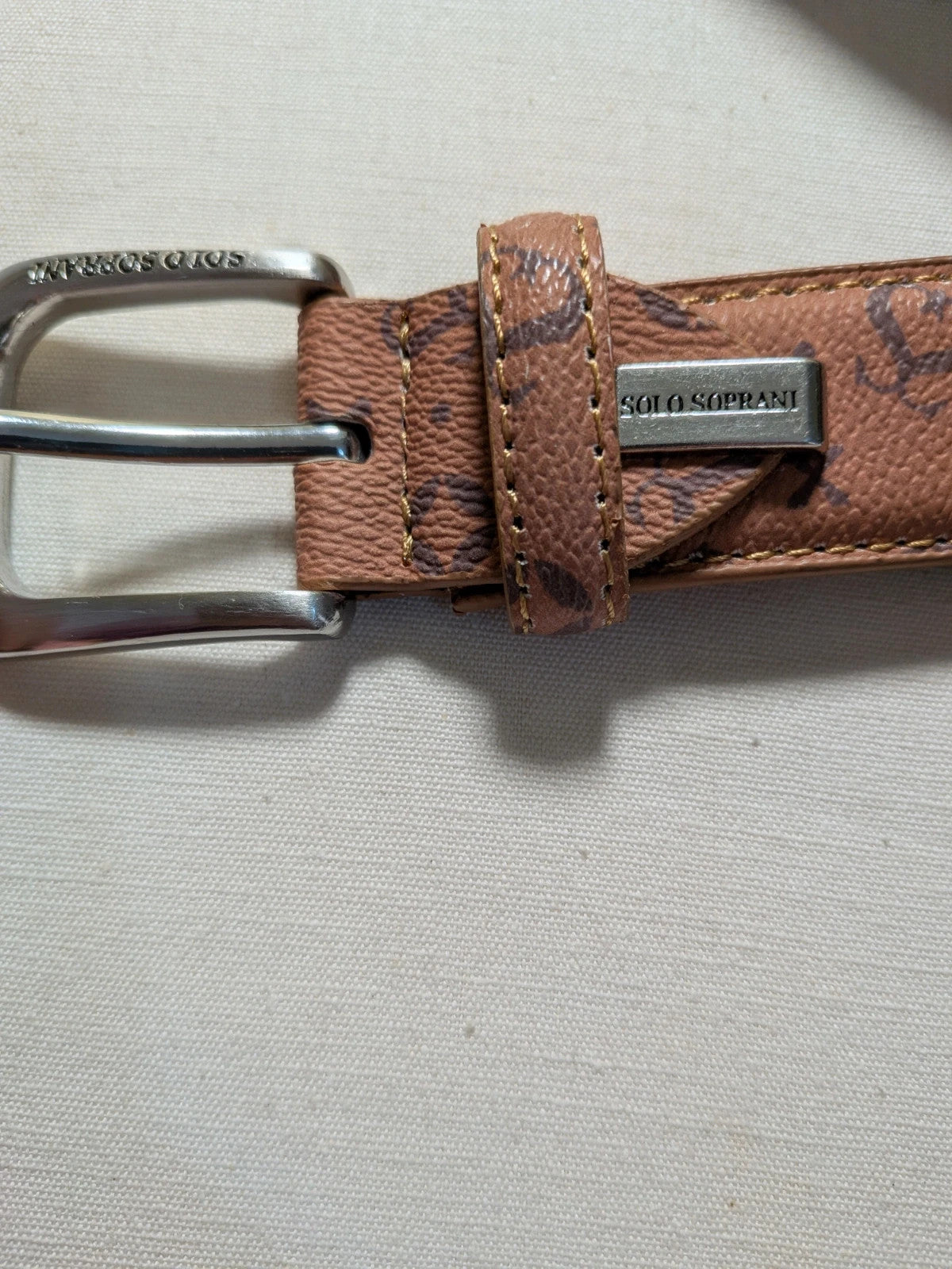Cintura Solo Soprani marrone monogram - foto 9