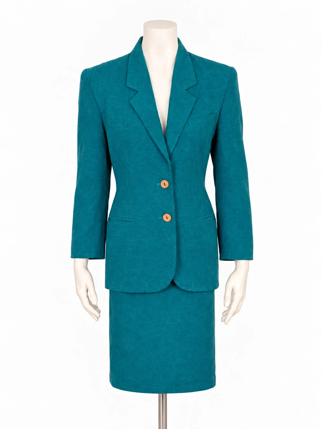 Tailleur donna Solitenui verde ottanio con giacca e gonna - foto 1