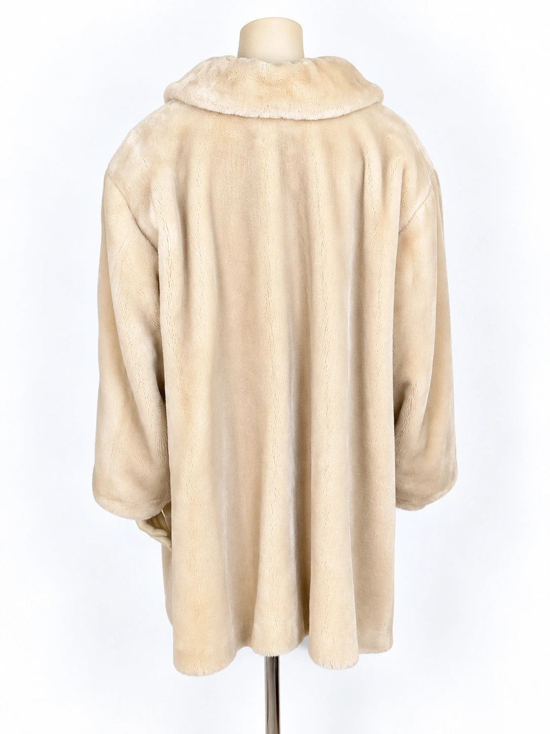 Cappotto donna Rossi in ecopelliccia panna - foto 2