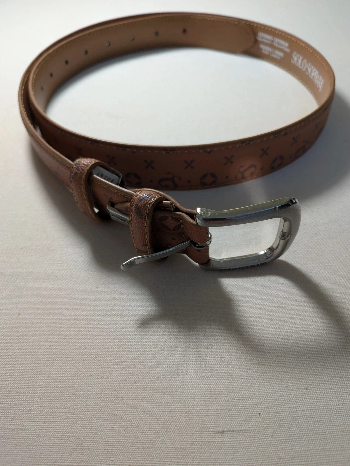 Cintura Solo Soprani marrone monogram - foto 1