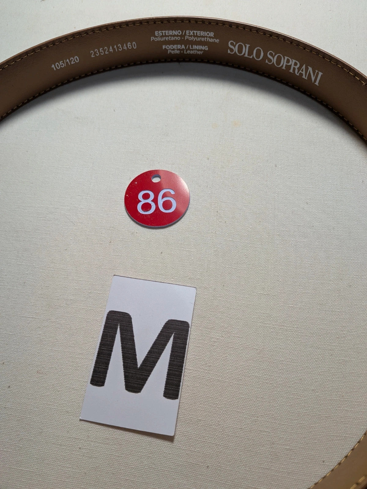 Cintura Solo Soprani marrone monogram - foto 3