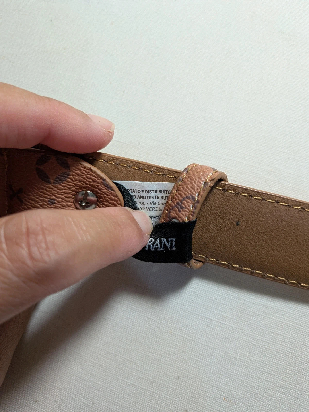 Cintura Solo Soprani marrone monogram - foto 5