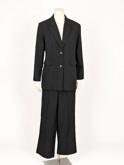 Tailleur donna Shein nero – Giacca e pantalone – Tg. XS (EU 34)