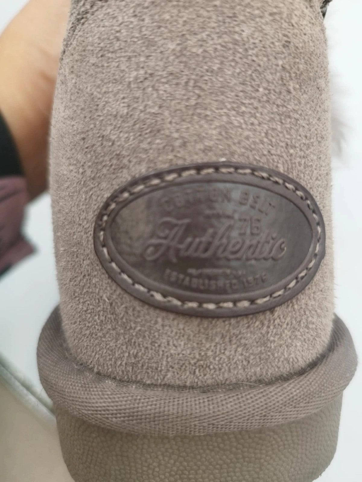 Stivaletti donna Cotton Belt taupe - foto 5