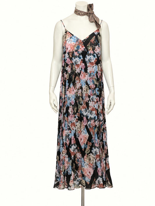 Abito lungo donna Maryan Mehlhorn floreale plissettato – Tg. S