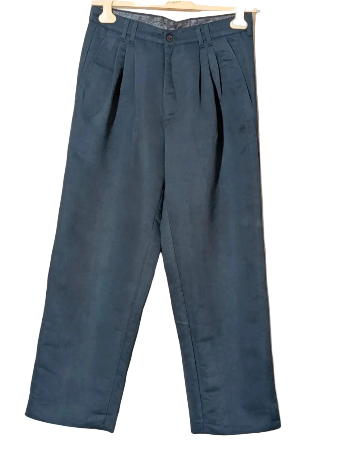 Abito completo uomo blu navy in seta e lana – Made in Italy – Tg. 48 (M)