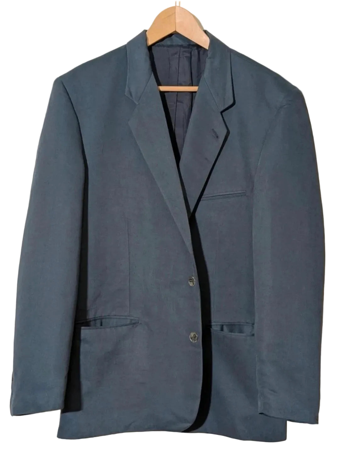 Abito completo uomo blu navy in seta e lana – Made in Italy – Tg. 48 (M)