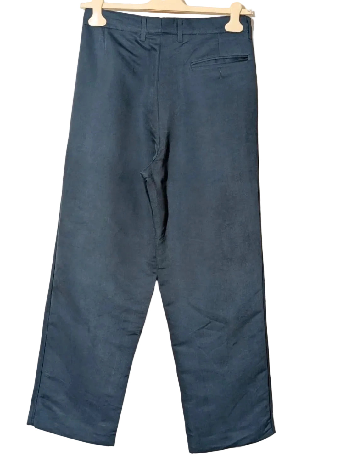Abito completo uomo blu navy in seta e lana – Made in Italy – Tg. 48 (M)