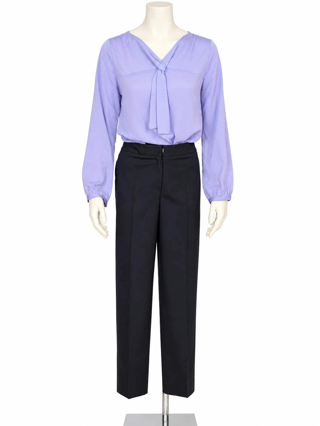 Completo donna Index blusa viola e pantalone sartoriale - foto 1