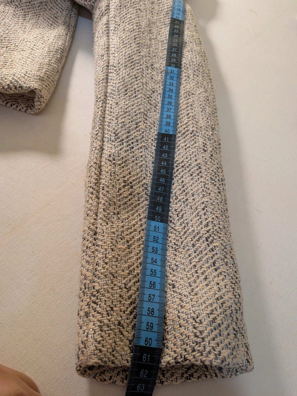 Cappotto donna Shein spolverino in tweed beige e nero - foto 5