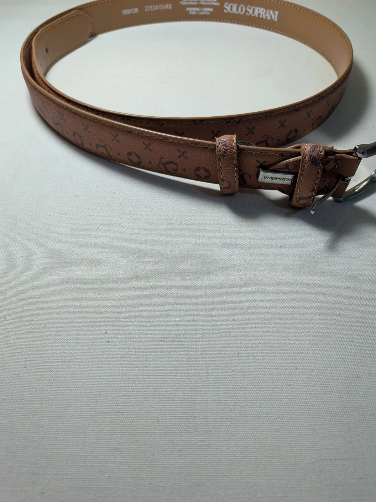 Cintura Solo Soprani marrone monogram - foto 2