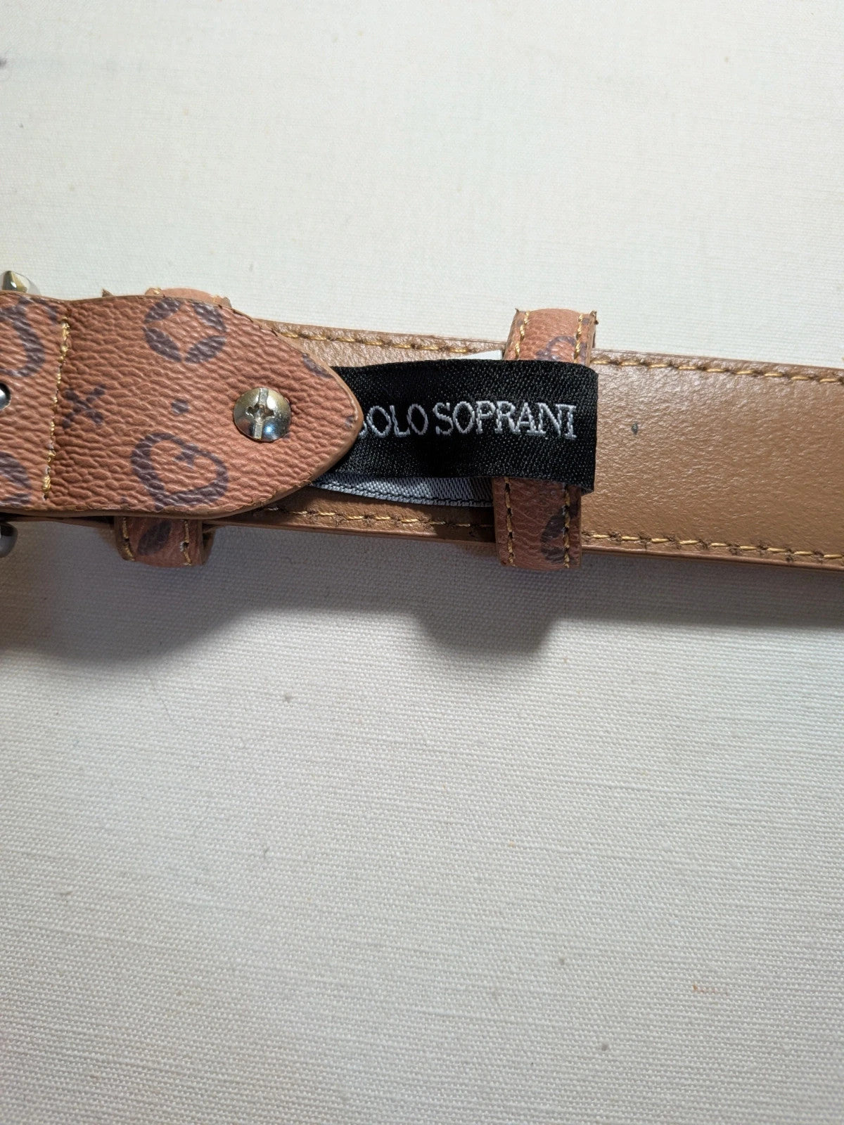 Cintura Solo Soprani marrone monogram - foto 8