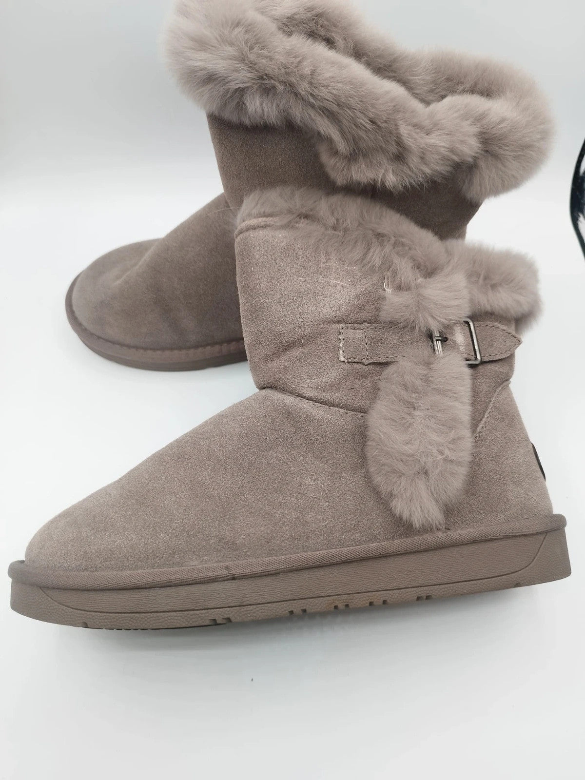 Stivaletti donna Cotton Belt taupe - foto 3