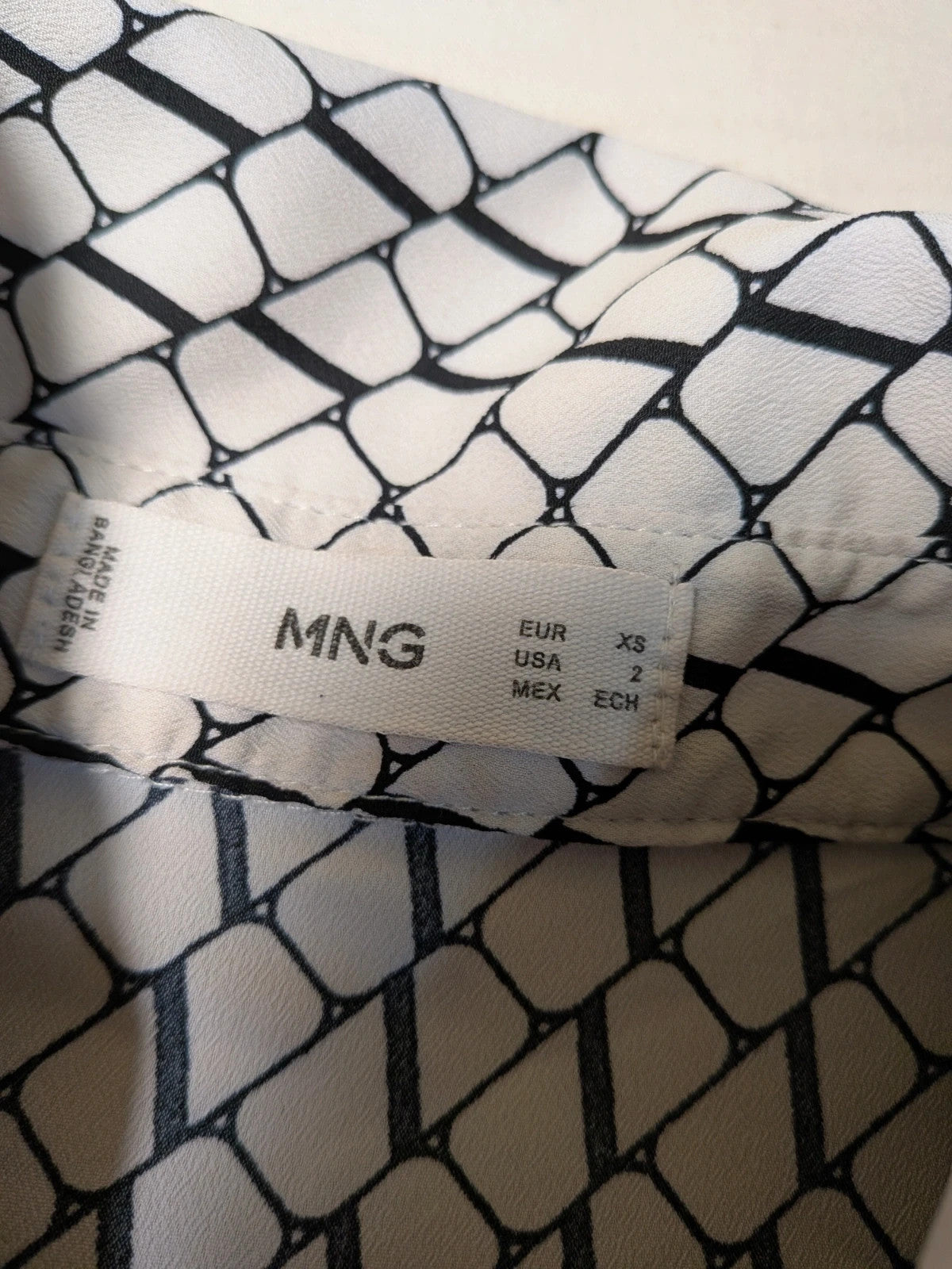 Camicia donna Mango bianco panna e nero - foto 3