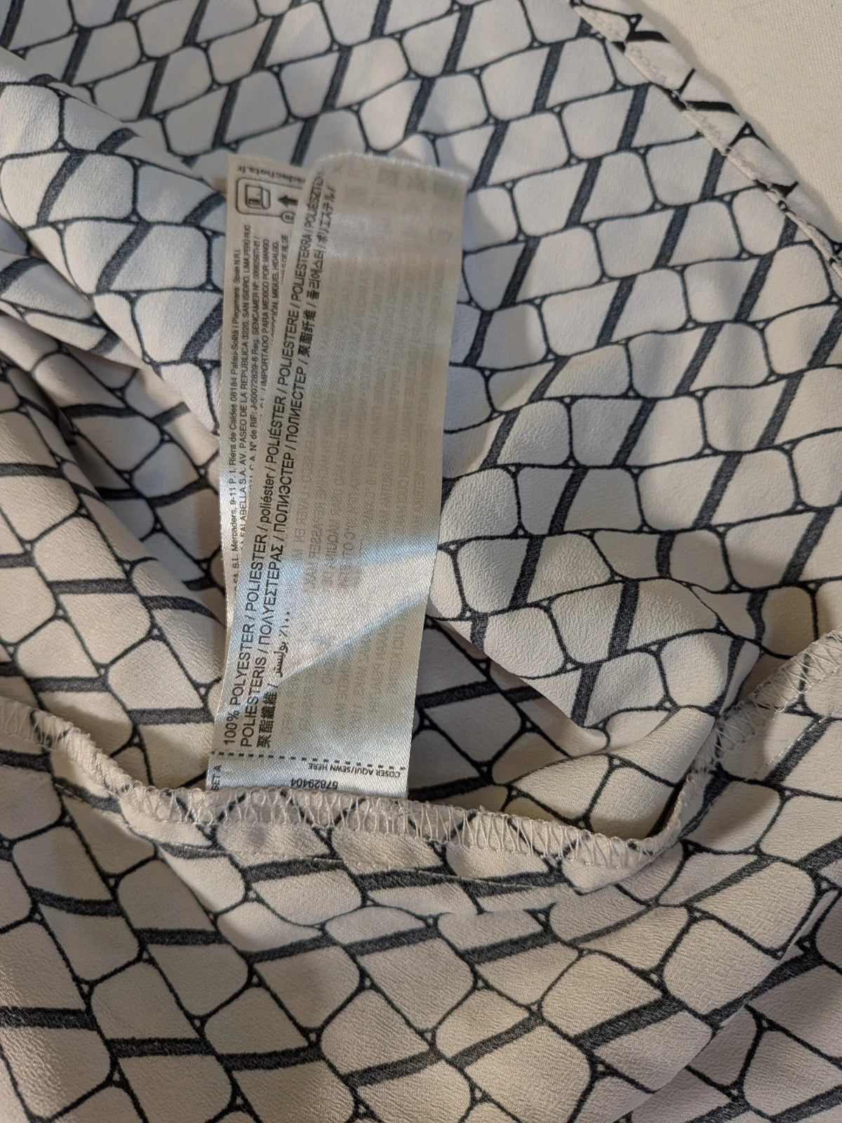 Camicia donna Mango bianco panna e nero - foto 7