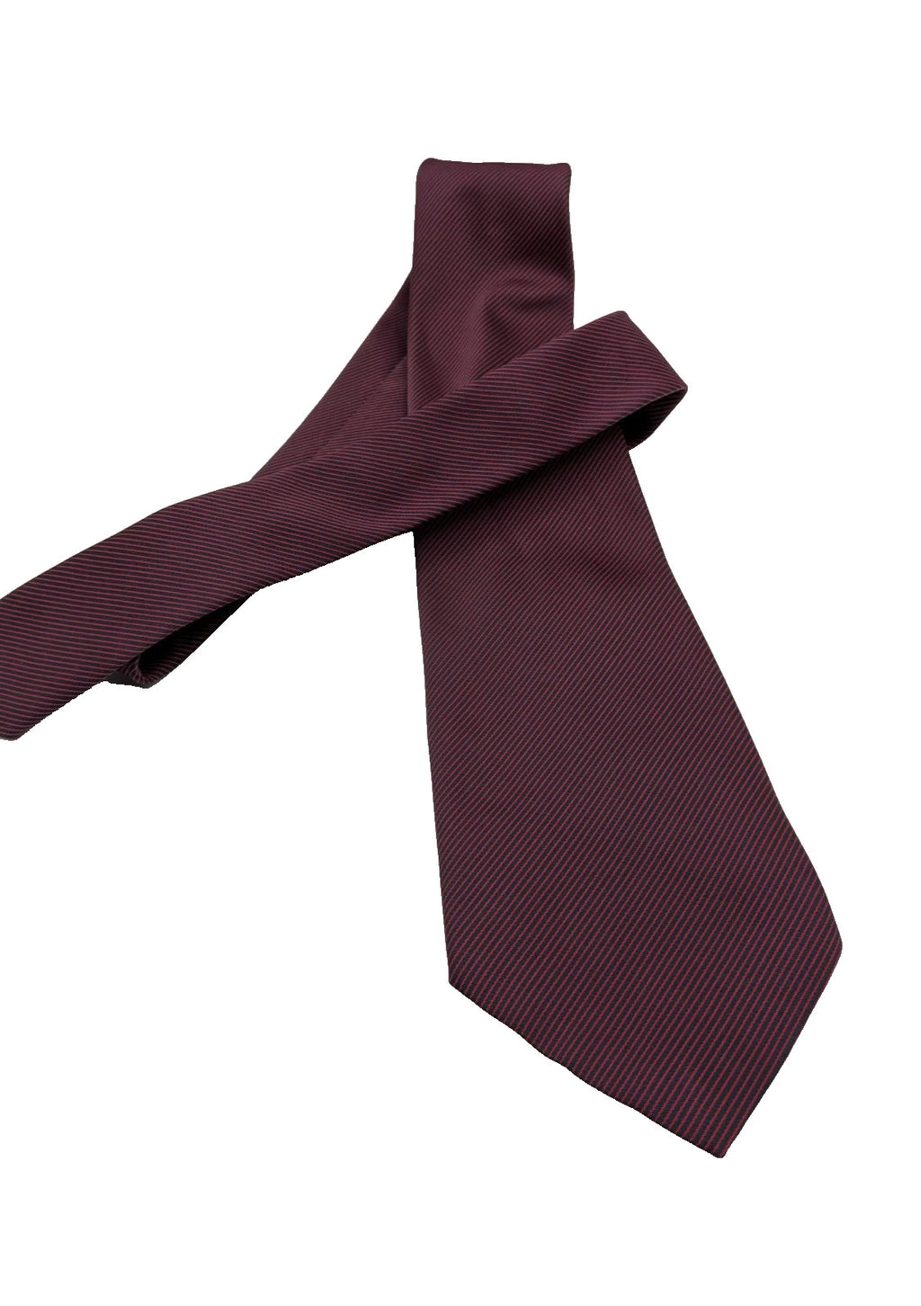 Cravatta Scarpati Uomo Bordeaux Blu Righe Diagonali 100% Poliestere Made in Ita