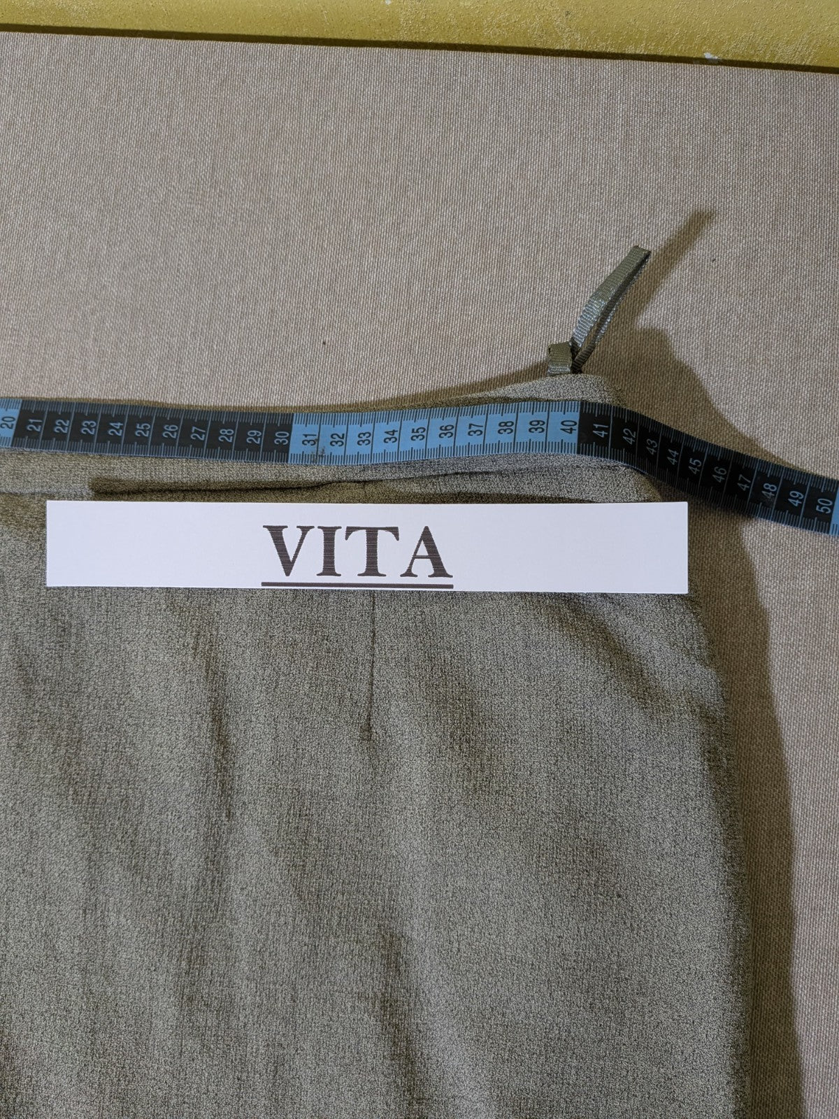 Tailleur Vintage GIL BRET Lana Viscosa Grigio Completo Giacca Gonna Donna Tg 46