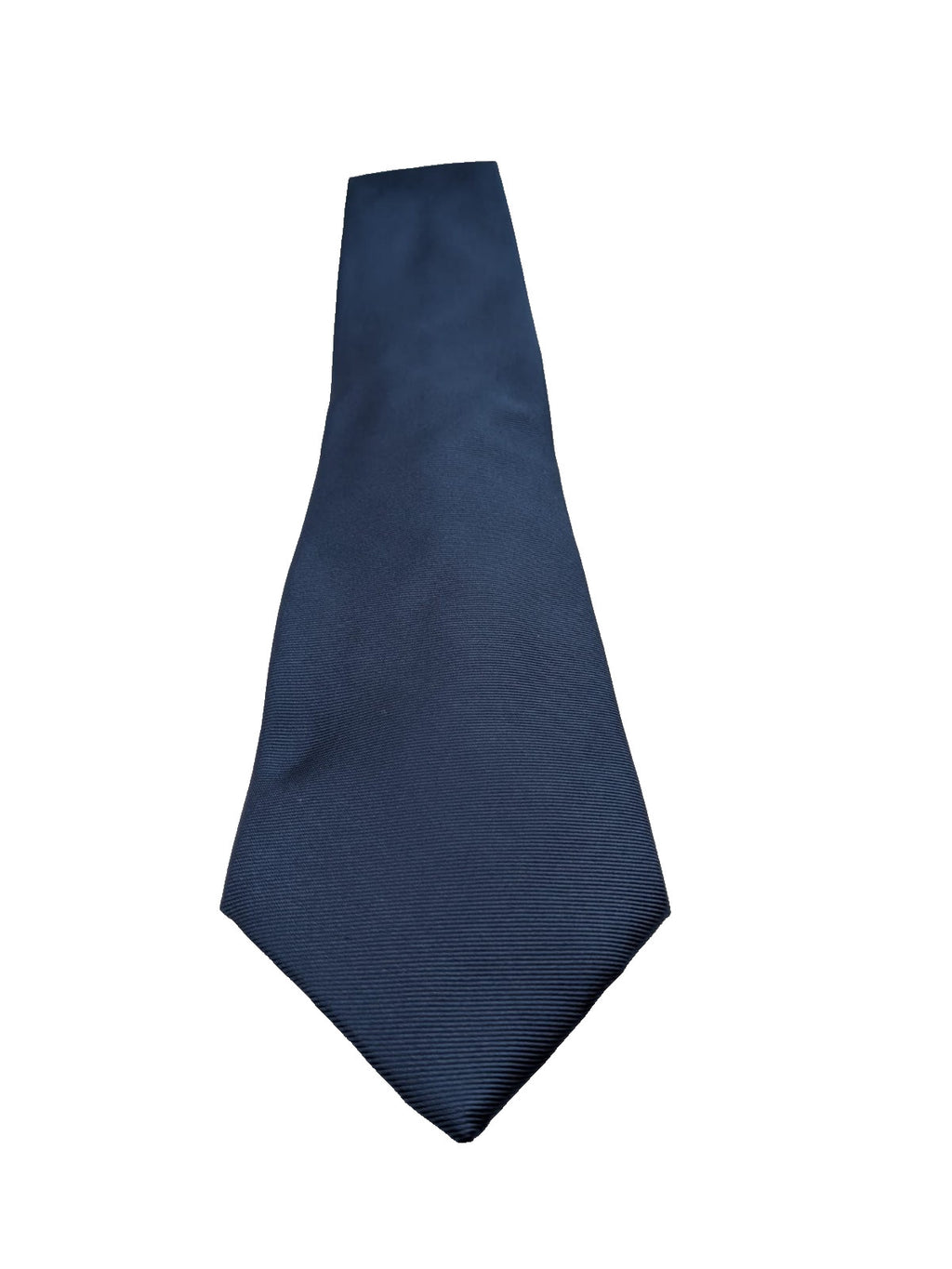 Cravatta Uomo Blu Avio Tinta Unita 100% Seta Made in Italy Elegante e Classica