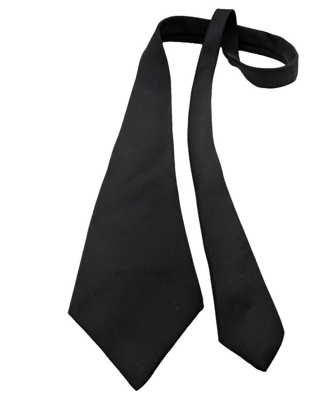 Bianca black necktie 100% polyester diagonal texture elegant design
