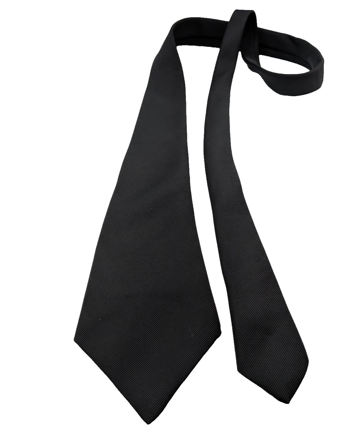 Bianca black necktie 100% polyester diagonal texture elegant design