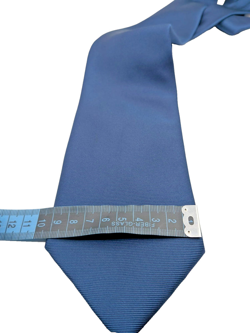 Cravatta Uomo Blu Avio Tinta Unita 100% Seta Made in Italy Elegante e Classica