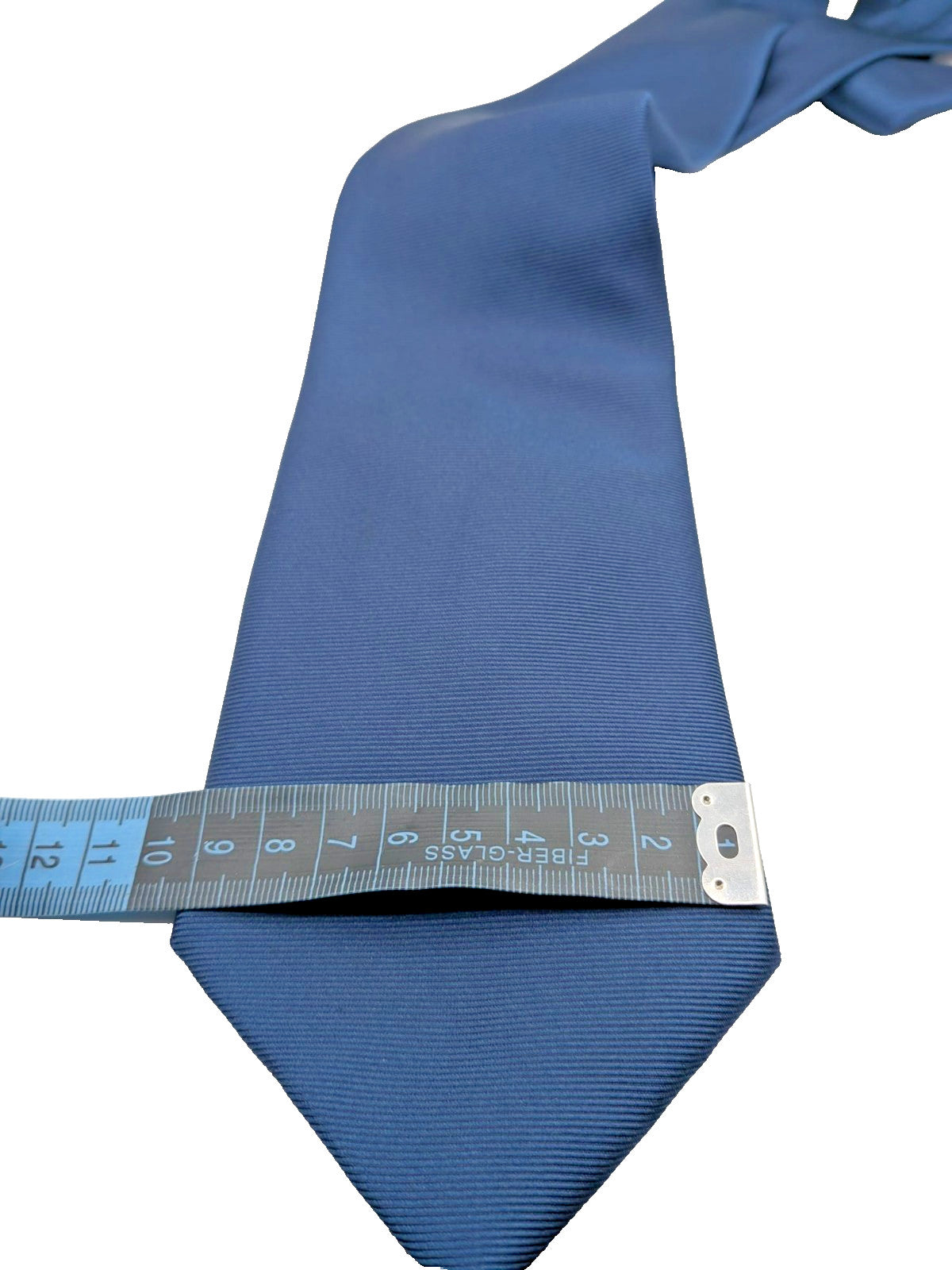 Cravatta Uomo Blu Avio Tinta Unita 100% Seta Made in Italy Elegante e Classica