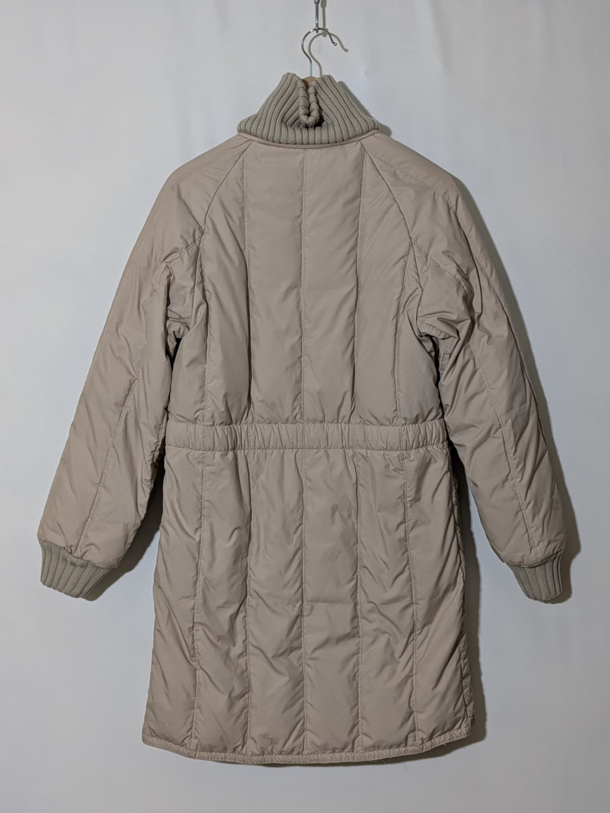 Piumino Donna Vintage Beige Lungo Parka Caldo Invernale Casual Giacca Taglia 40