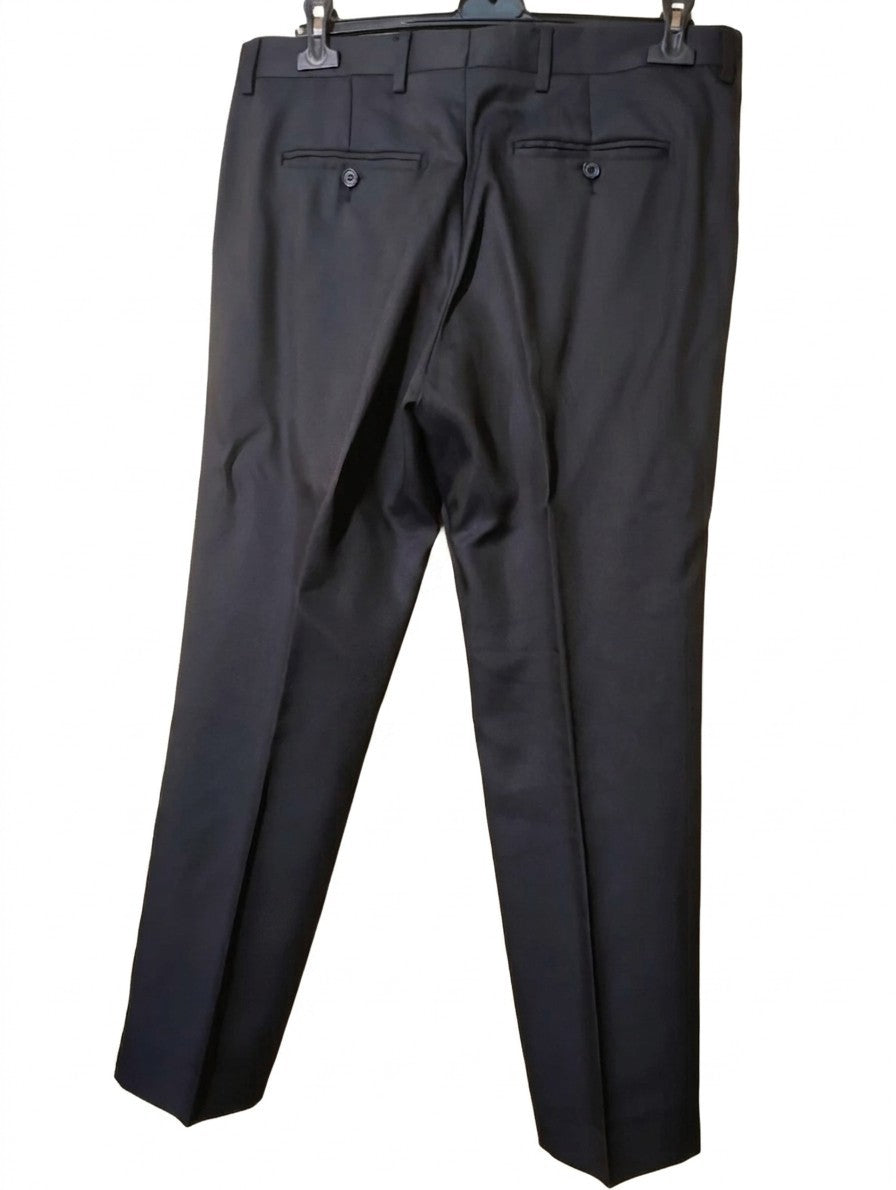 Abito Uomo Smoking Blu Scuro Revers Raso Taglia 50 Cerimonia Elegante Vintage