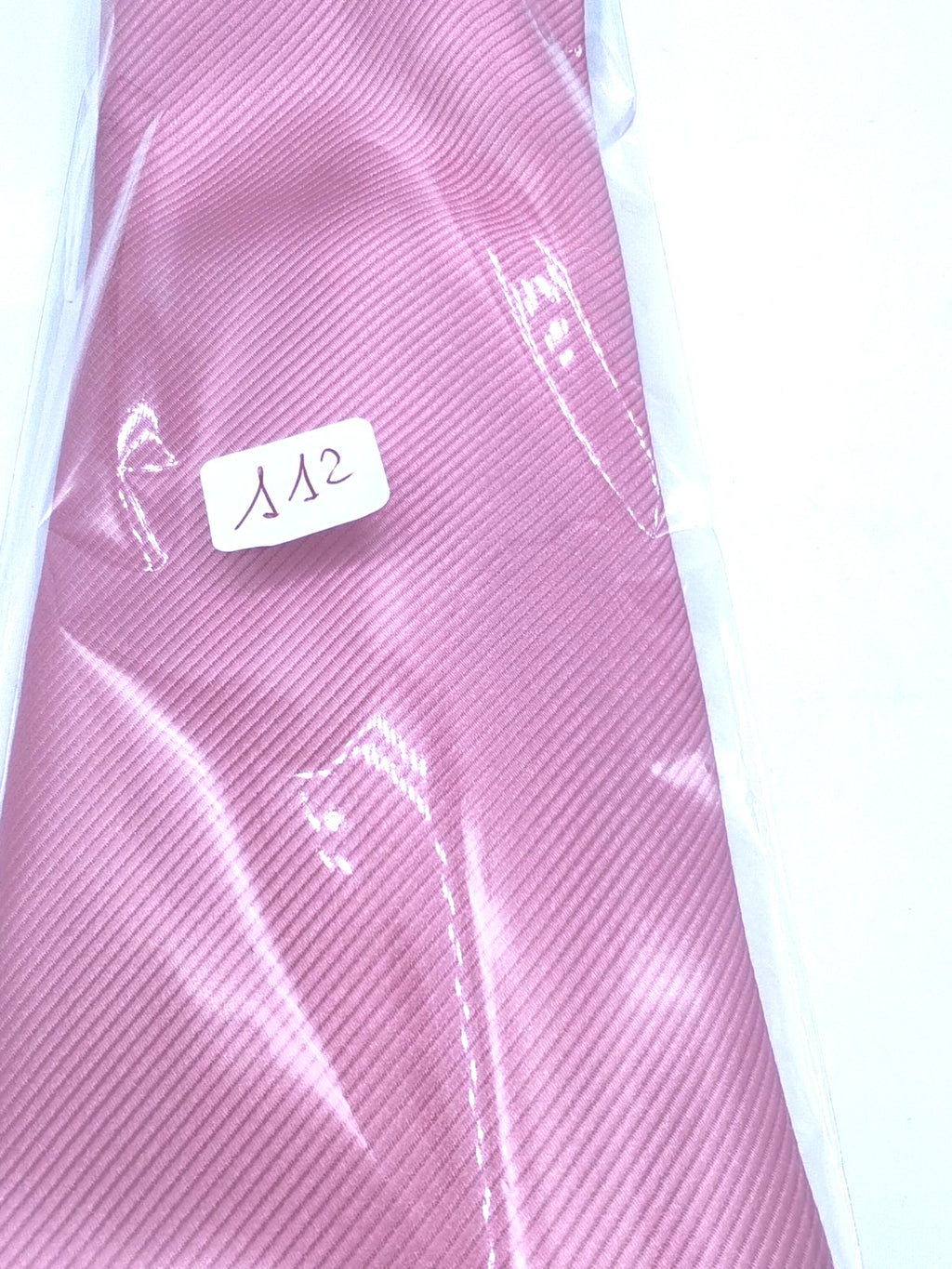 Cravatta Vintage Soldani 100% Seta Rosa Salmone Tinta Unita Made in Italy 9cm