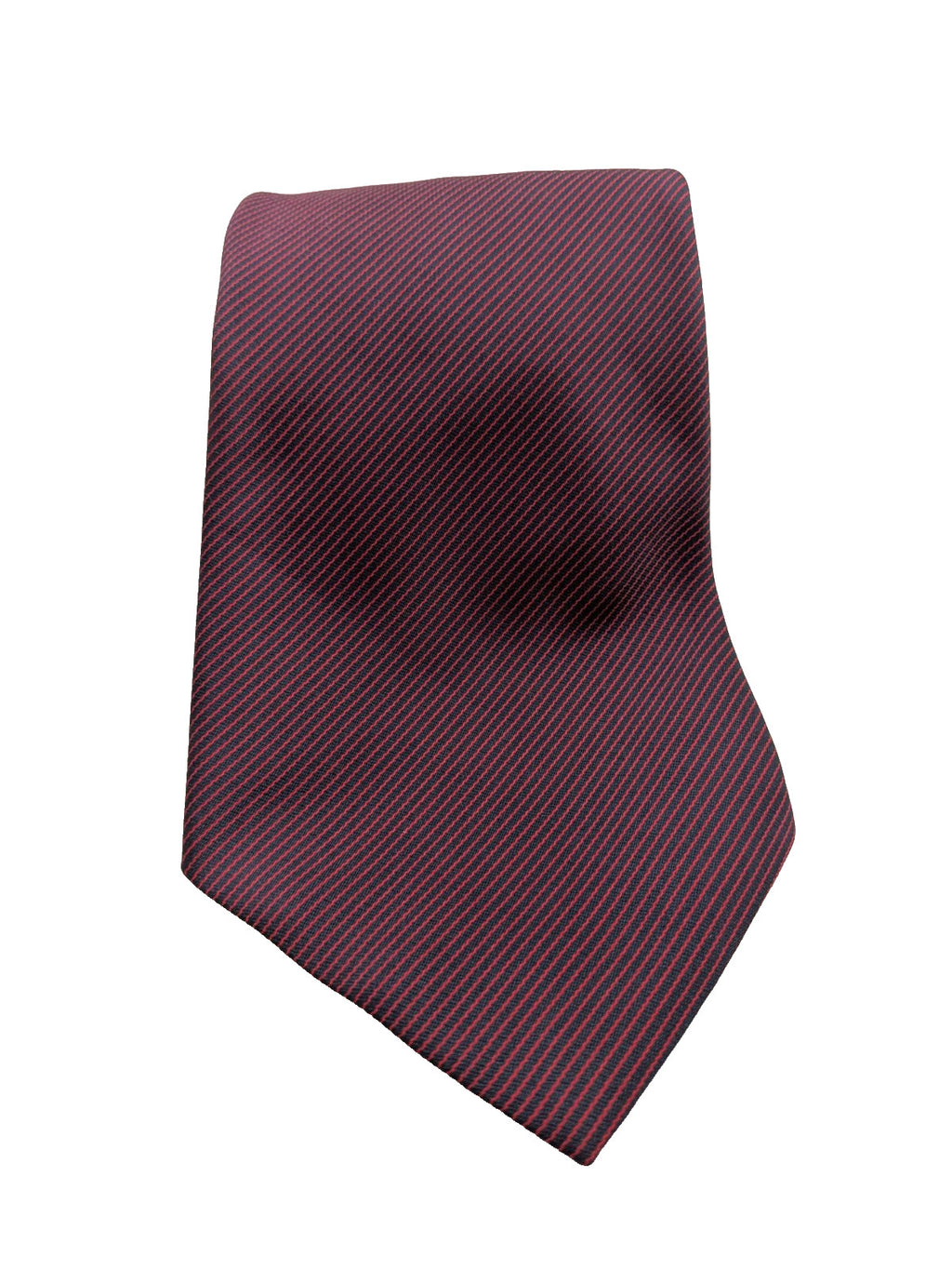 Cravatta Scarpati Uomo Bordeaux Blu Righe Diagonali 100% Poliestere Made in Ita