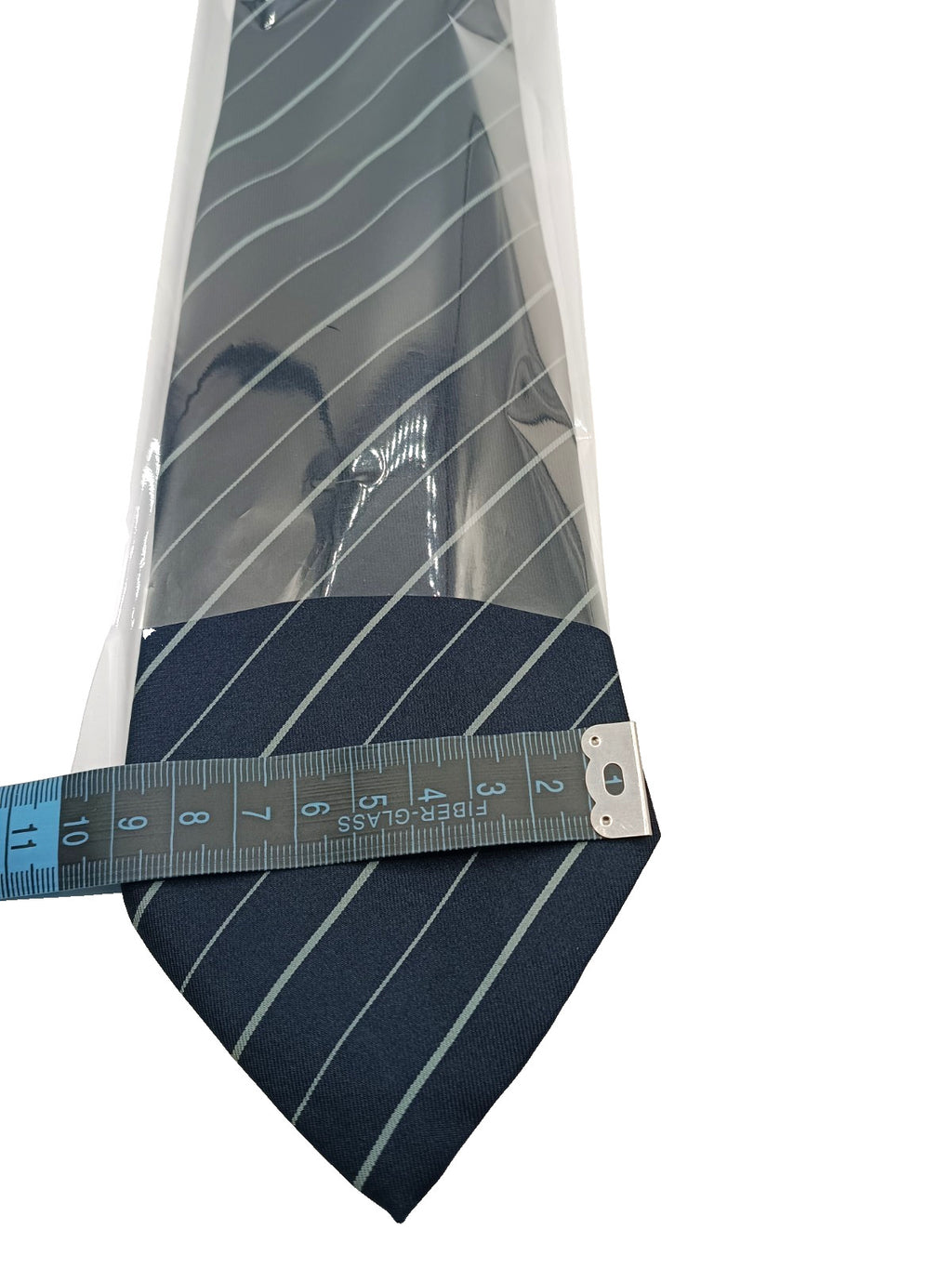 Cravatta Vintage ROXY 100% Seta Blu Righe Celesti 9cm Made in Italy Luxury Tie